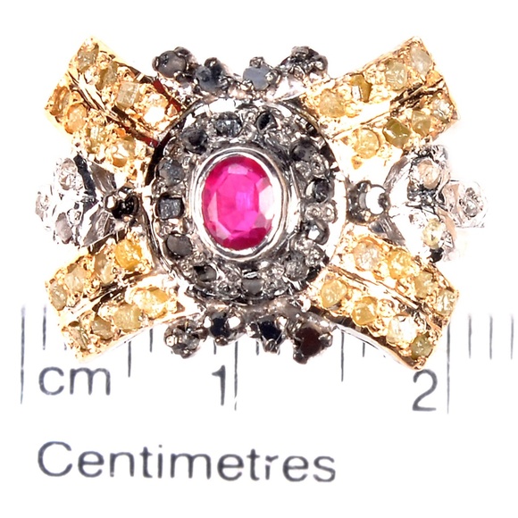 NWT Modern Victorian Raw Diamond Pavé Ring Sz 7.5 - Picture 2 of 6